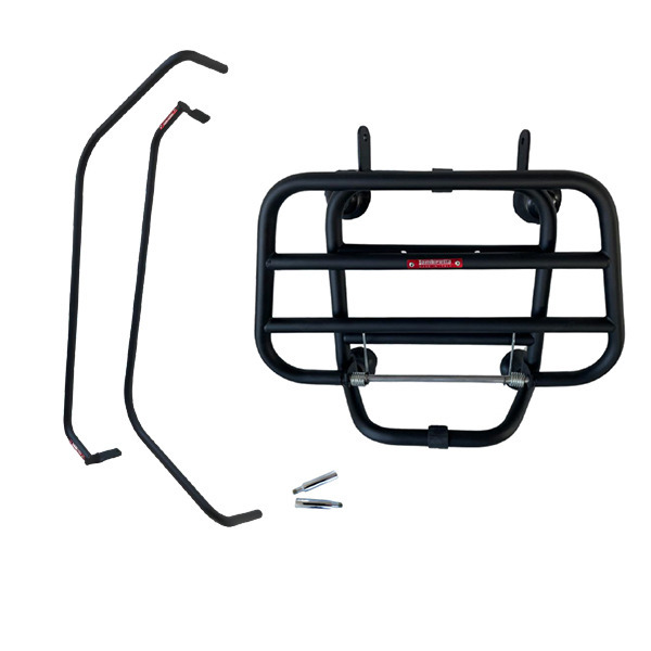 Lambretta Front Luggage Car. Fold - Side protectors Black - X
